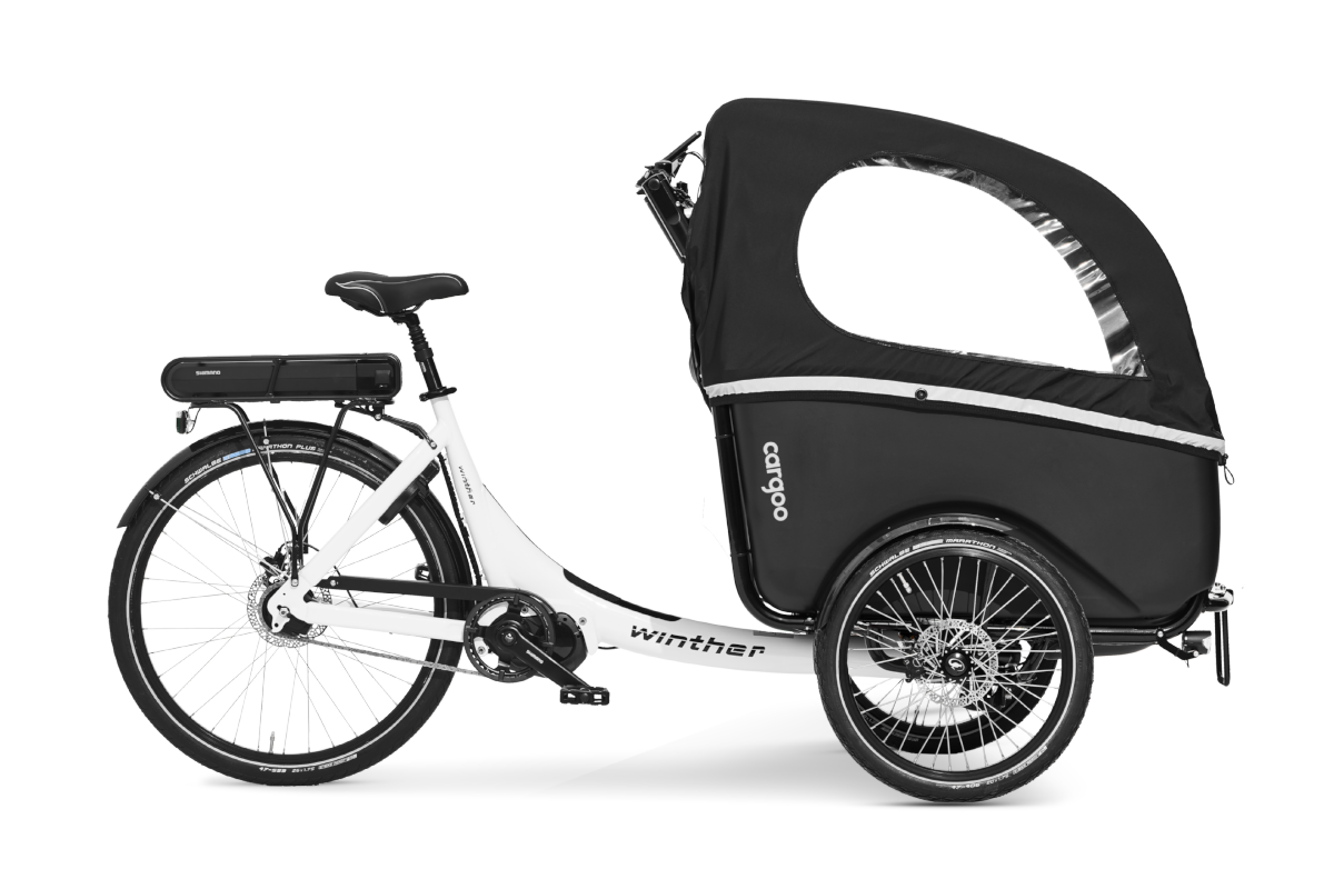 Winther - Cargoo - Bafang trasero (45 Nm) y Shimano SRAM-X4 8 (externo)